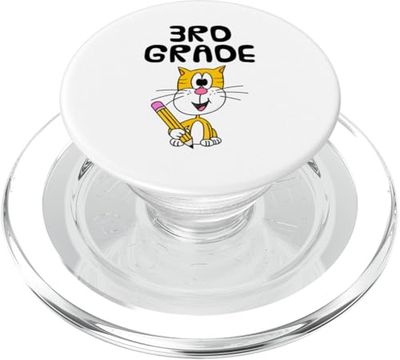 Gato de 3er grado, regreso a clases, maestra PopSockets PopGrip para MagSafe