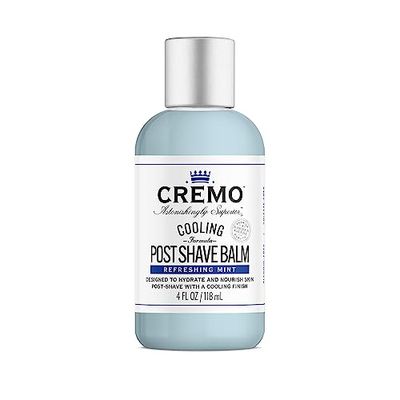 CREMO - Cooling Post Shave Balm For Men - Refreshing Mint Formula - 118ml - Fights Razor Burns