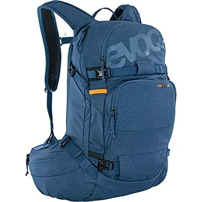 EVOC LINE PRO 20 Touring rugzak (LITESHIELD PLUS bescherming, compartiment voor drinkblaas, geïsoleerde schouderriem, lawinecompartiment, skihouder, snowboardhouder, omhullende heupgordel), zwart