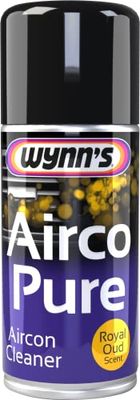 Wynn's Airco Pure - Air Conditioning System & Interior Cleaner with Royal Oud Scent - Eliminates Bacteria, Bad Odours, Pollen & Nicotine Residue - Spray Can for Easy Use - 150ml