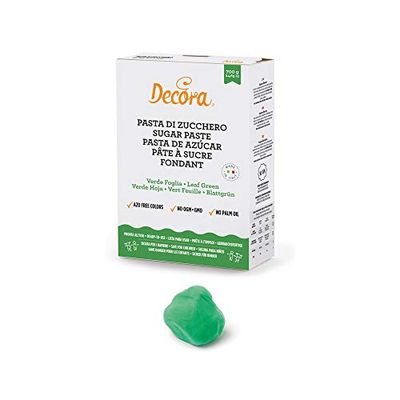 Decora 0310117 Pasta Di Zucchero Verde Foglia 700 G