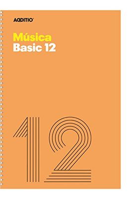 additio M14 Notebook – Music, Basic 12, Orange