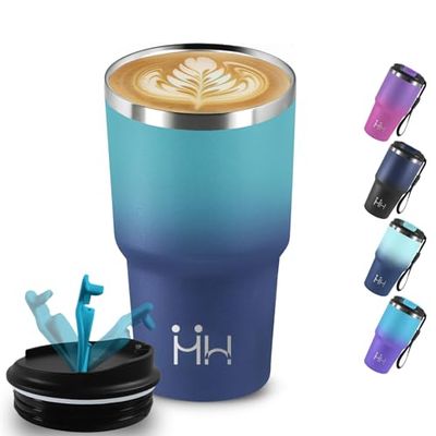 Thermal Mug, 20oz Coffee Thermos, BPA Free, Keeps Hot for 6 Hours/Cold 8 Hours, Insulated Water Bottle, No Leakage, Coffee Flask, 18/8 Stainless Steel, for Office, Cafe, Travel, School