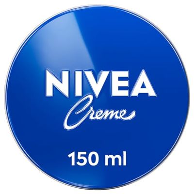 NIVEA Creme Crema multiuso 4 x 150 ml, Crema NIVEA classica a base di Eucerit, Glicerina e Pantenolo, Crema corpo, viso e mani dermatologicamente testata per tutta la famiglia