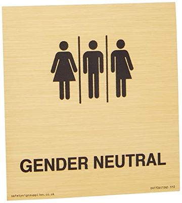 Female, Male and Non-gender specific Sign - 100x100mm - S10