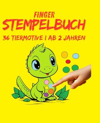 Finger Stempelbuch: 36 Tiermotive