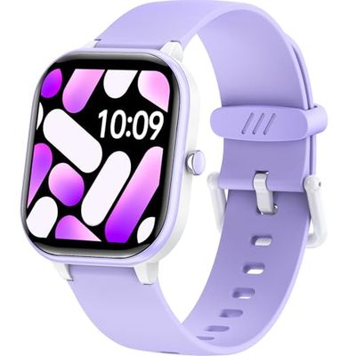 HENGTO Fitness Tracker horloge voor kinderen, IP68 waterdicht, met 19 sportmodi, stappenteller, slaapmonitor, leuk cadeau voor meisjes en tieners 6-16 (paars)