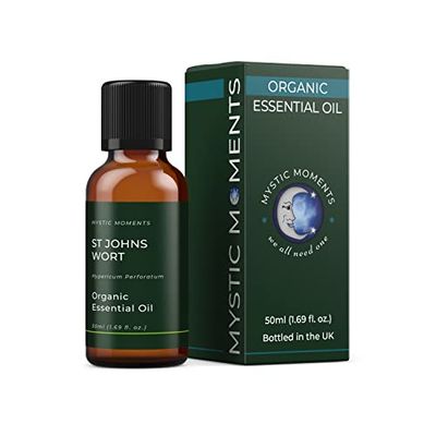 Mystic Moments St Johns Wort Olio Essenziale Organico - 50ml - 100% Puro