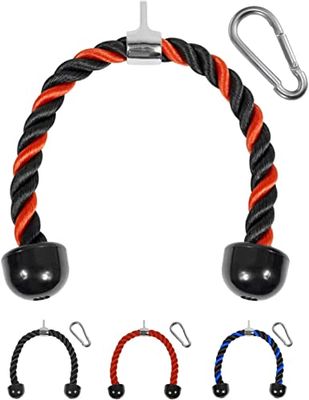 Yes4All UTZ9 Corda per tricipiti, 68,6 cm - Rosso nero