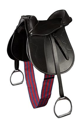 PFIFF Pony Kit Selle en Noir/Rose 16,5