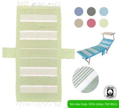 CASAPIU'- Drap de Plage FOUTA 75 x 190 Lit bébé TEL6188A, IRG160