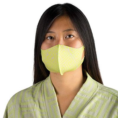 zoeppritz since 1828' Responsibility masker, polyester, zuurgroen, één maat.