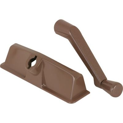 Prime-Line TH 24000 Entry Gard Th24000-Manovella a Doppio Braccio, 14,5 cm, 3,8 cm, in plastica, Colore: Bianco, Bronzo