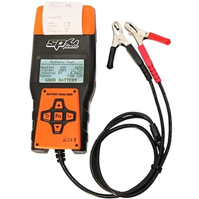 SP TOOLS SP61065 – batterijtester voor auto's, 12 V, met geïntegreerde printer, detecteert defecte cellen, universeel, auto-gereedschap, elektriciteit, professionele kwaliteit
