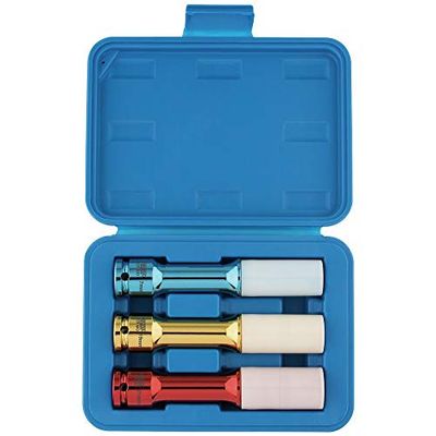 Draper Dr. Long Reach wielmoeren voor aluminium velgen (3 stuks), 1/2 inch (3 stuks), 82981, 1,27 cm². Dr. Long Reach wielmoerdoppen voor aluminium velgen (3 stuks)