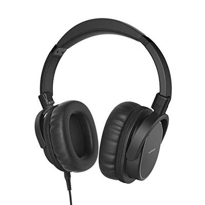 Thomson Headset Met Microfoon En Lange Kabel, Stereo-Hoofdtelefoon Voor Pc Of Tv, Over-Ear Oordopjes Met Volumeregeling, 8 M Kabel, 3,5 Mm Jackkabel, 6,35 Mm Adapter