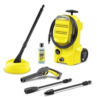 Kärcher K 3 Classic Home - Lavadora a presión, presión: máx. 120 bar, Caudal: 380 l/h, Superficie: 25 m²/h, Filtro de agua, Peso: 4,2 kg, Manguera y pistola de alta presión, Blaster de suciedad, Lanza