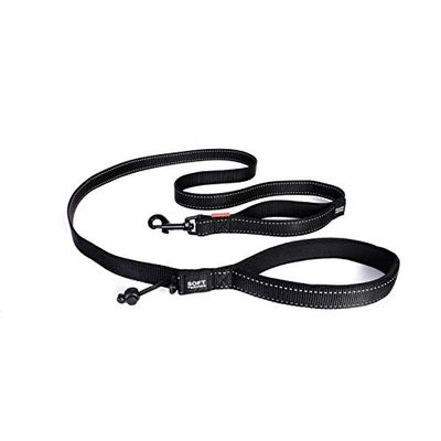 Ezydog - Leash Soft Trainer Black 25mmx181cm Traffic Controll - (605.0666)