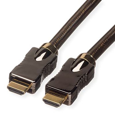 ROLINE 4K HDMI Ultra HD kabel met Ethernet, ST/ST, zwart, 5 m