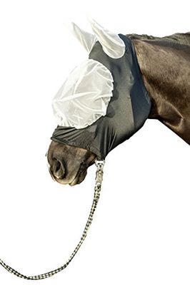 HKM 81281291 Masque Anti-Mouches Extra Doux et Flexible Blanc/Noir