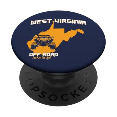 West Virginia Off Road UTV WV Recuerdo local de cuatro ruedas PopSockets PopGrip Adhesivo