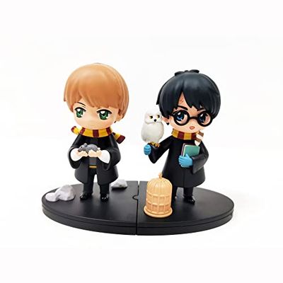 Bizak Harry Potter Pack de 2 Figuras de 8 cm, Ron y Harry. Edición coleccionista, Gran Nivel de Detalle, 13 Figuras coleccionables, Recomendado a Partir de 3 años (64115016)