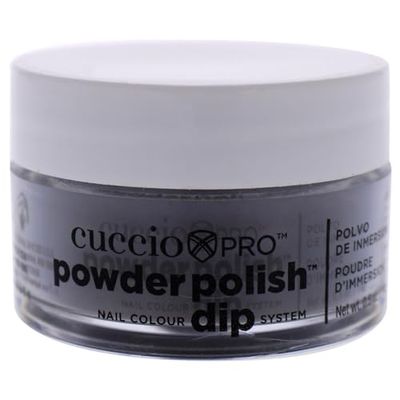 Cuccio Black with Red Glitter Dipping Powder 14g