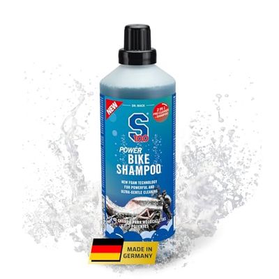 DR. WACK S100 Power Bike Shampoo 1 litre - Shampooing pour moto avec une technologie de mousse innovante - Nettoyant moussant puissant & doux - Pour toutes les surfaces - Entretien Premium