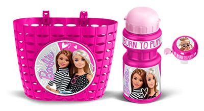 Stamp- Combo Barbie (Kosz+Bidon+Dzwonek) Mattel, CB200508, Różowy
