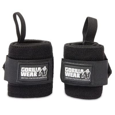 Gorilla Wear Handledswraps basic – svart – bodybuilding och fitness-tillbehör
