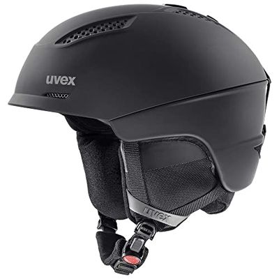 uvex ultra - skihelm voor dames en heren - individueel passysteem - geoptimaliseerde ventilatie - black matt - 55-59 cm