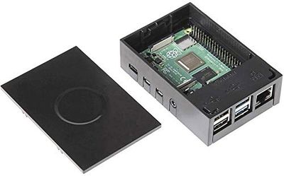 4B MFG Black SBC-behuizing geschikt voor (ontwikkelingskets): Raspberry Pi zwart