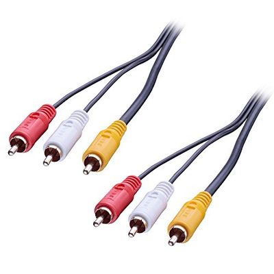 LINDY 7,5 m premium AV-kabel 3 x telefon hane till 3 x telefon hane