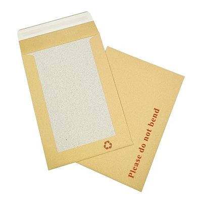 Double Dragon 50-Pack A3 C3 Manilla Hard Board Backed Envelopes | 458mm x 324mm | 'Please Do Not Bend' Printed | Padded & Tamper-Proof | Self-Seal Closure