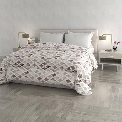 Italian Bed Linen FASHION koc zimowy z nadrukiem i wyściółką, Florencja, podwójny 260 x 260 cm