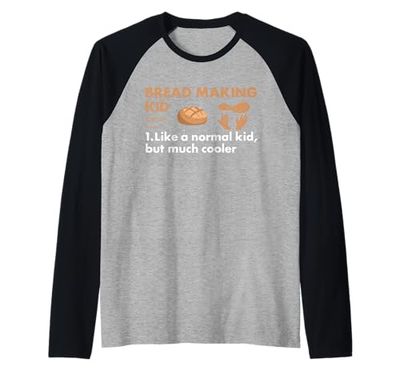 Baker Kid Definizione Pane Making Maglia con Maniche Raglan