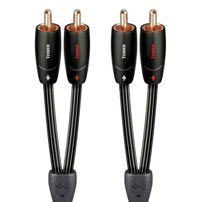AudioQuest Tower RCA Audiokabel - 2 m, Zwart, 2 x RCA, Koper
