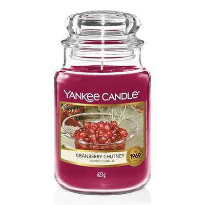 Yankee Candle bougie parfumée Chutney d'airelles | Format jarre | Bougie longue durée jusqu’à 150 heures de combustion |Cadeaux parfaits pour les femmes