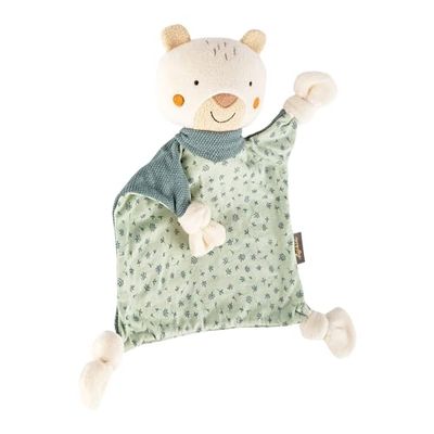 Sigikid- Doudou à Motif Animal, 39770, Menthe/Blanc