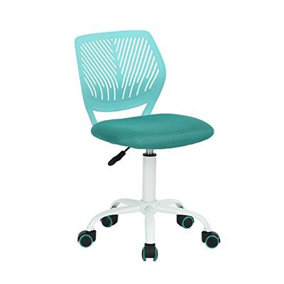HOMYLIN VD Carnation Chaise Turquoise en Plastique Turquoise 38,5 cm x 40 cm x 75-87 cm