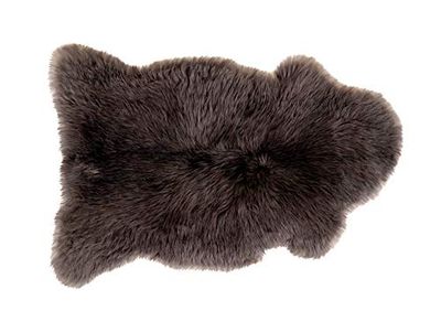 Kaiser 10424 - Alfombra de pelo (a partir de 110 cm, piel de oveja), color gris