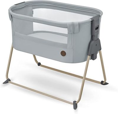 Maxi-Cosi Tori 2-in-1 Co-Sleeper, bedbed, 0-6 maanden, 0-9 kg, ultracompact opvouwbaar, licht, 5 hoogteposities, draagbare co-sleeper met ademend gaas, reiswieg, Beyond Grey