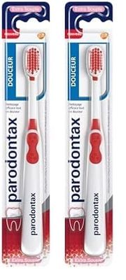 Parodontax Brosse À Dents Douceur Extra Souple, Aide à Arrêter et Prévenir Le Saignement Des Gencives, Modèle Aléatoire (Lot de 2)