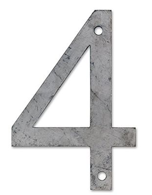 Chapuis 4 Arial Font, Steel Grey, 12 cm cpa4 Number