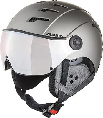 ALPINA Unisex - Volwassenen, JUMP 2.0 QV Skihelm, gunmetal matt, 52-54 cm