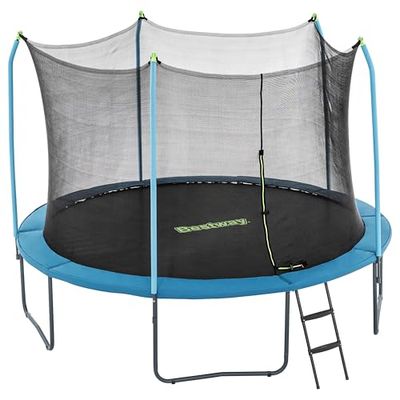 Bestway Trampoline extérieur pour Enfants Xtreme Air - 366 cm x 366 cm x 278 cm - Noir/Bleu