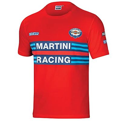 Sparco T-shirt Martini-R Storlek L, Röd, 42/50 EU