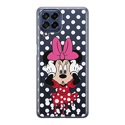 ERT GROUP mobiel telefoonhoesje voor Samsung M33 5G origineel en officieel erkend Disney patroon Minnie 016 optimaal aangepast aan de vorm van de mobiele telefoon, gedeeltelijk bedrukt