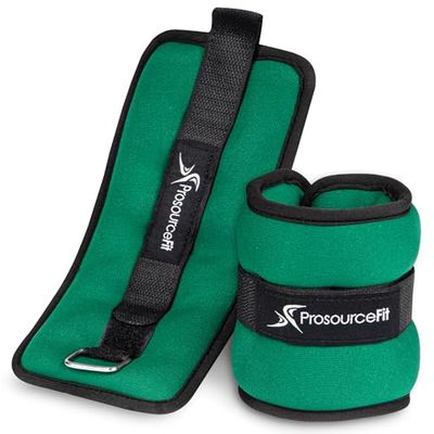 ProsourceFit Adjustable Ankle, Pesi per Caviglia e Polso Unisex-Adult, Green 1lb, One Size