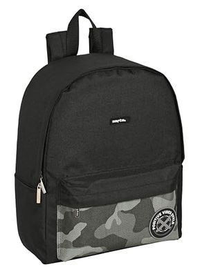 Safta - Zaino per laptop da 14,1", ideale per giovani di diverse età, comodo e versatile, qualità e resistenza, 31 x 16 x 40 cm, colore nero, Nero, Estándar, Casual